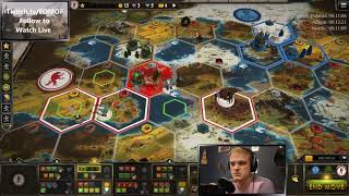 Polania Militant 15 Turns  LIVE Stream  Ranked  Scythe Board Game 8132020 [upl. by Satsok]