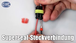 HELLA  Crimpen einer Superseal Steckverbindung [upl. by Sine798]