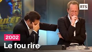 Le fou rire de Gérard Lanvin et Benoît Poelvoorde en intégralité 2002 [upl. by Byron]