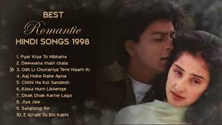 💕 1998 LOVE ❤️ TOP HEART TOUCHING ROMANTIC JUKEBOX  BEST BOLLYWOOD HINDI SONGS  HITS COLLECTION [upl. by Jo-Anne]