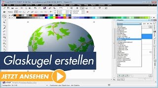 Corel PHOTOPAINT X6 Tutorial Glaskugel erstellen [upl. by Fenner72]