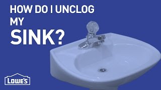 How Do I Unclog My Sink  DIY Basics [upl. by Eeliab]