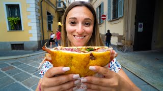 ITALIAN STREET FOOD in MILAN 🇮🇹 1 Panzerotti Panini and Tiramisu in Milano Italy [upl. by Oleic615]