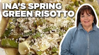 Ina Gartens Spring Green Risotto Recipe  Barefoot Contessa  Food Network [upl. by Yelhs]