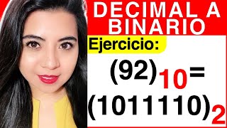 CONVERTIR de DECIMAL a BINARIO  Método 1  Ejercicio 1 [upl. by Eibloc]