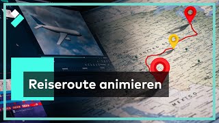 Map Animation Einfache Reiseroute animieren  Filmora X Showcase [upl. by Vevine]