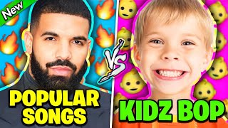 POPULAR RAP SONGS vs KIDZ BOP REMIXES  PART 3 [upl. by Lyrehc]