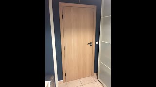 Porte intérieur en chêne  Oak door  DIY [upl. by Lotti]