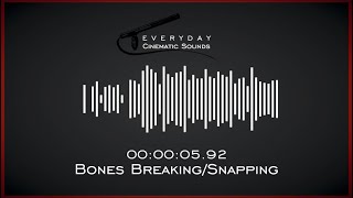 Gruesome Bones Breaking and Snapping  HQ Sound Effects [upl. by Tica646]