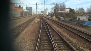 Cabinerit Rotterdam CS  Haarlem via Delft nieuwe spoortunnel [upl. by Hibbs]