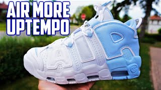 Nike Air More Uptempo Psychic Blue REVIEW and ONFEET [upl. by Jaymie]