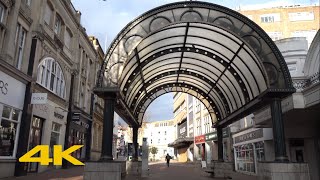 Bournemouth Walk Town Centre  via Bournemouth Pier【4K】 [upl. by Ibok236]