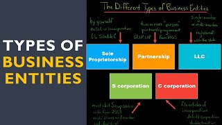 The Different Types of Business Entities in the US [upl. by Ecirahs]