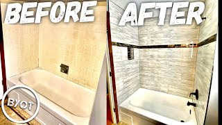 DIY Shower Remodel  START To FINISH Part 1 of 2 [upl. by Spiros464]