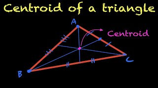 Calculating the Centroid of a Triangle [upl. by Lyrred891]