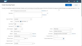 SAP Ariba Sourcing Demo [upl. by Lleirbag]