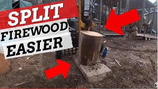 Firewood Splitting Trick Never Before Seen on YouTube [upl. by Nnaxor]