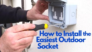 How to Install the Easiest Outdoor Socket [upl. by Angela]