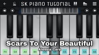 Scars To Your Beautiful from quotAlessia Caraquot PIANO TUTORIAL [upl. by Aiker]