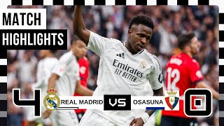 Real Madrid vs Osasuna 40  Conference League 202425  Full Match Highlights amp All Goals [upl. by Lamp]