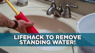 How to Remove Standing Water from a Clogged Sink [upl. by Bacchus90]