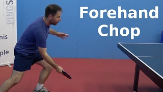 Forehand Chop  Table Tennis  PingSkills [upl. by Dinny801]