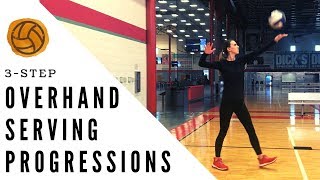 Teach How To Serve A Volleyball  Volleyball Overhand Serving Progressions [upl. by Stouffer]