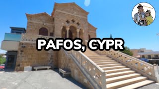 Pafos Cypr  atrakcje plaże spacer po mieście Co zobaczyć w Pafos [upl. by Nnawaj]