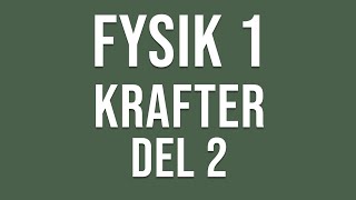 Fysik 1  Krafter del 2 [upl. by Harrod]