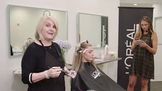 Hair Color How To Balayage with Majirel GLOW [upl. by Terrilyn]