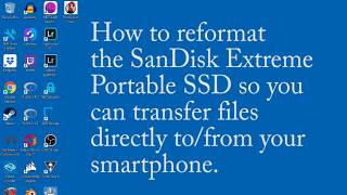 How to Reformat SanDisk Extreme Portable SSD to exFAT [upl. by Flosser]