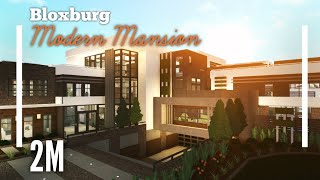 Modern Mega Mansion  ROBLOX Bloxburg  2M [upl. by Duggan527]