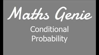 Conditional Probability [upl. by Borroff484]