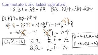 Quantum harmonic oscillator via ladder operators [upl. by Phonsa]