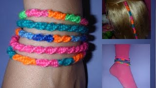 DIY Freundschaftsband EINFACH und SCHNELL knüpfen Friendship Bracelets [upl. by Illona]