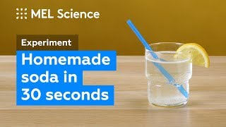 How to make a fizzy drink at home in 30 seconds DIY Experiment [upl. by Birkner]