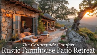 Countryside Comfort A Rustic Farmhouse Patio Retreat [upl. by Etireugram765]