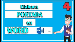 ¿Cómo hacer una PORTADA en WORD [upl. by Ikir]