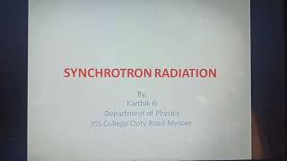 Synchrotron Light Demo [upl. by Kandy]