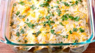 Easy Green Chile Chicken Enchiladas Recipe [upl. by Weinhardt180]