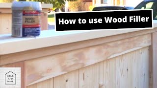 How To Use Wood Filler Bondo [upl. by Nireves]