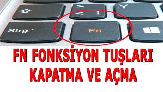 Fn fonksiyon tuşu kapatma açma [upl. by Lepine]