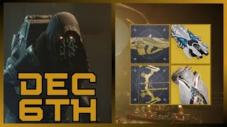 Vigilance Wing amp Lemonarc Catalysts With Class Items  Xur Exotic Stock Update For December 6th 2024 [upl. by Adikram]