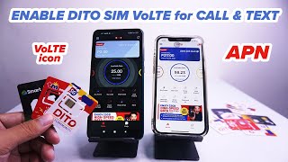 HOW TO ENABLE DITO SIM VoLTE for CALL amp TEXT [upl. by Nnalorac]