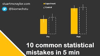 Ten Statistical Mistakes in 5 Min [upl. by Yengac]