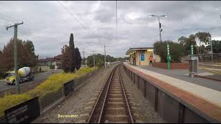 Transperth train driver cab view  B series  PerthMidlandPerth  peak hour lockdown service [upl. by Bonacci793]