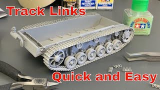 How to Build Individual Tank Track links  Quick and Easy Tutorial  Plastic models [upl. by Monroe]