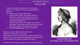 Aeneid 2 Section 1 GCSE Latin 20202022 [upl. by Rodrique]