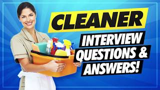 CLEANER Interview Questions amp Answers [upl. by Notnyw]