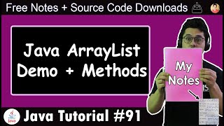 ArrayList in Java Demo amp Methods [upl. by Harcourt161]